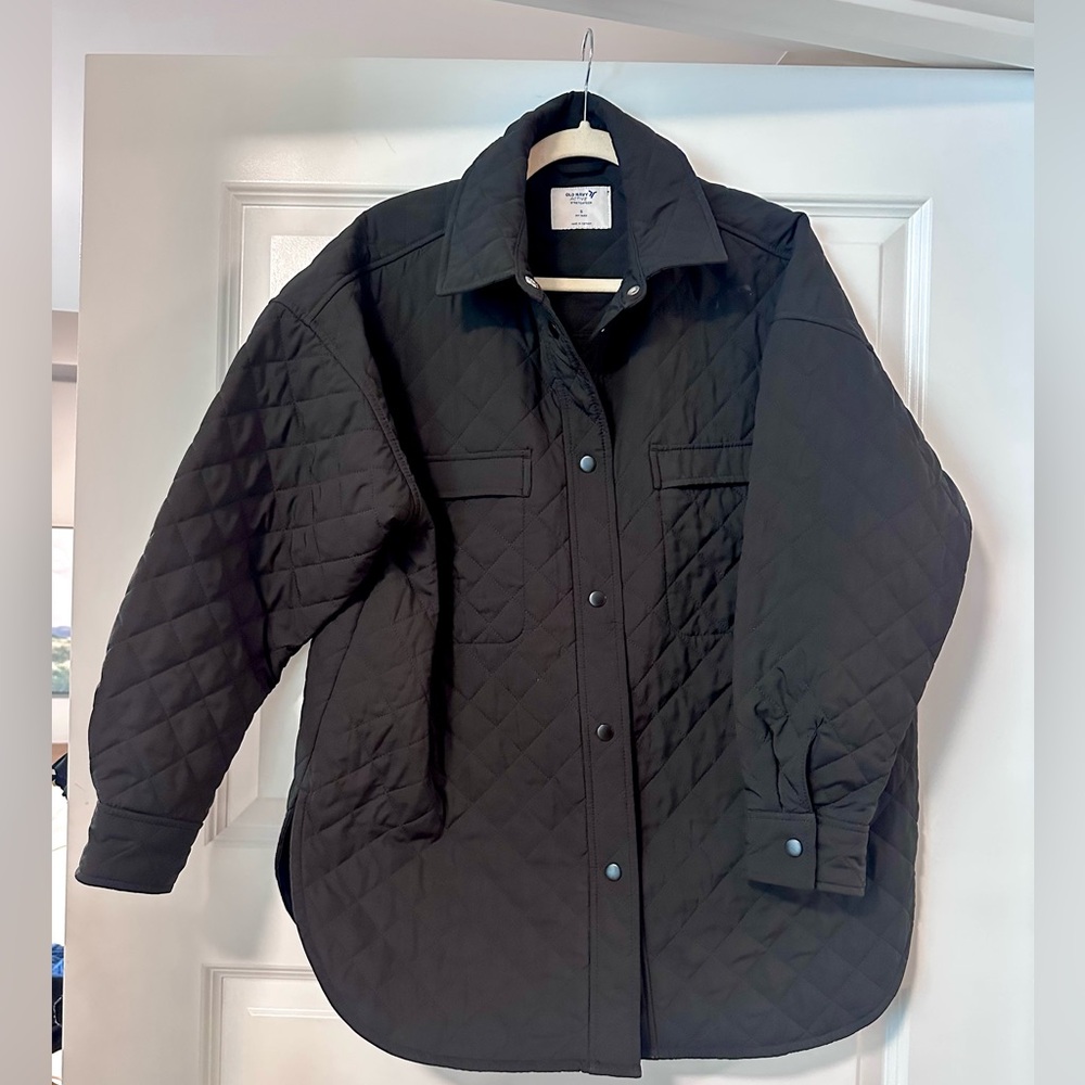Old Navy Active Women’s Quilted Oversized Shirt Jacket - Small